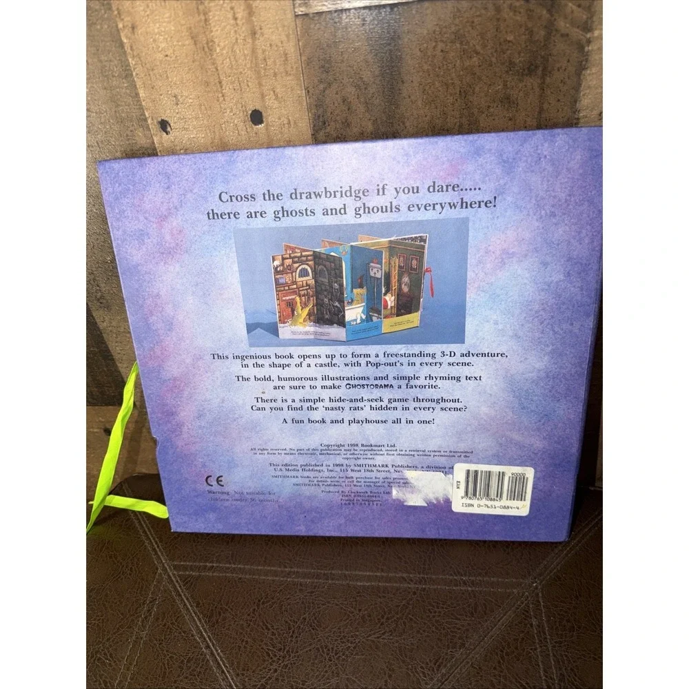 Ghostorama 3-D Diorama Pop-Up Haunted Halloween Castle Book Game Vintage‎ 1998